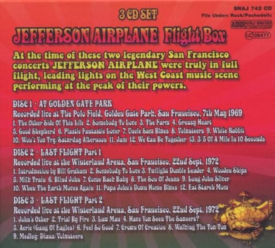 JEFFERSON AIRPLANE - FLIGHT BOX: JEFFERSON AIRPLANE: Amazon